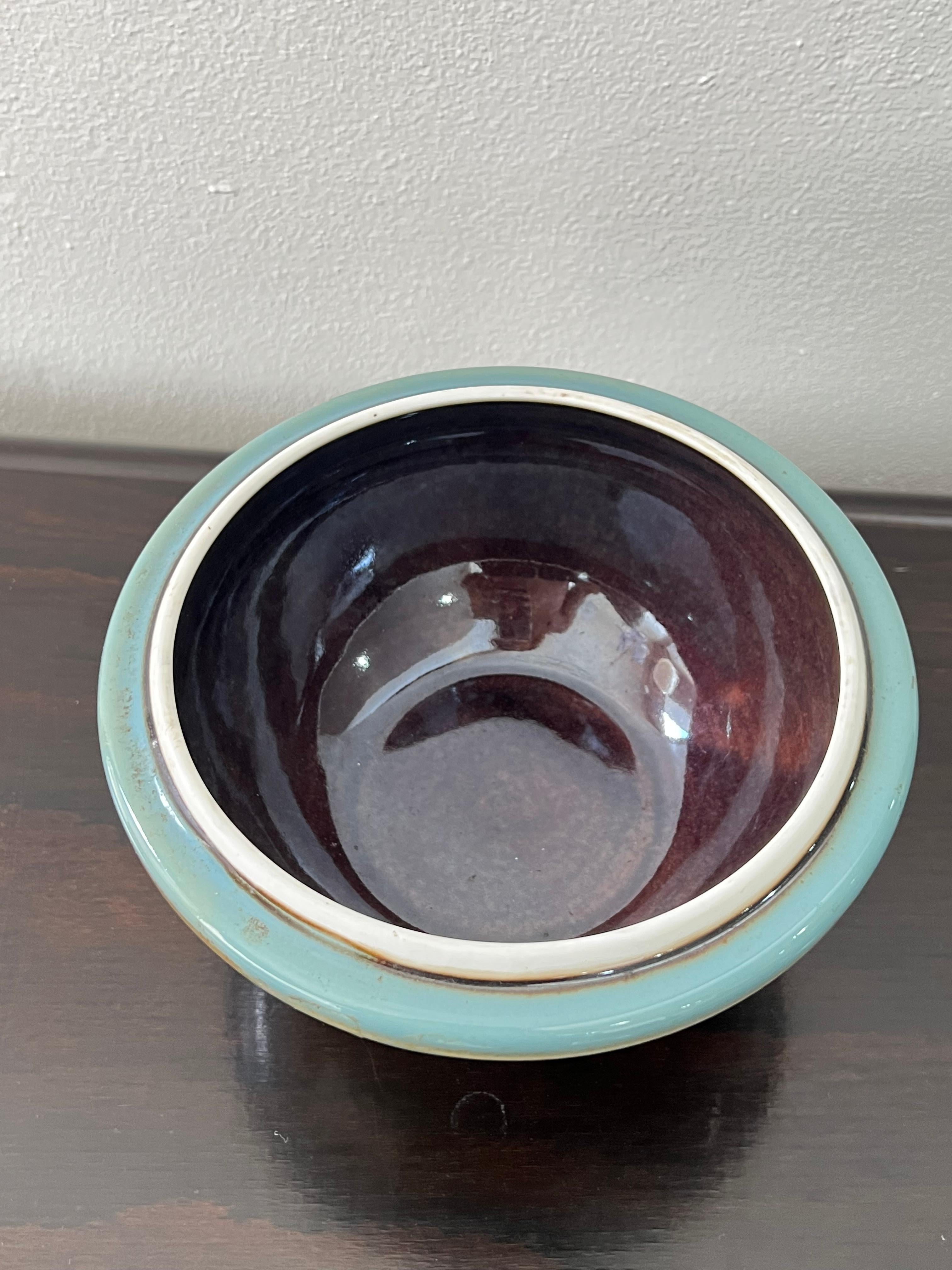 Mid-Century moderno Vaso multifunzionale in ceramica smaltata di Capodimonte 1960s in vendita