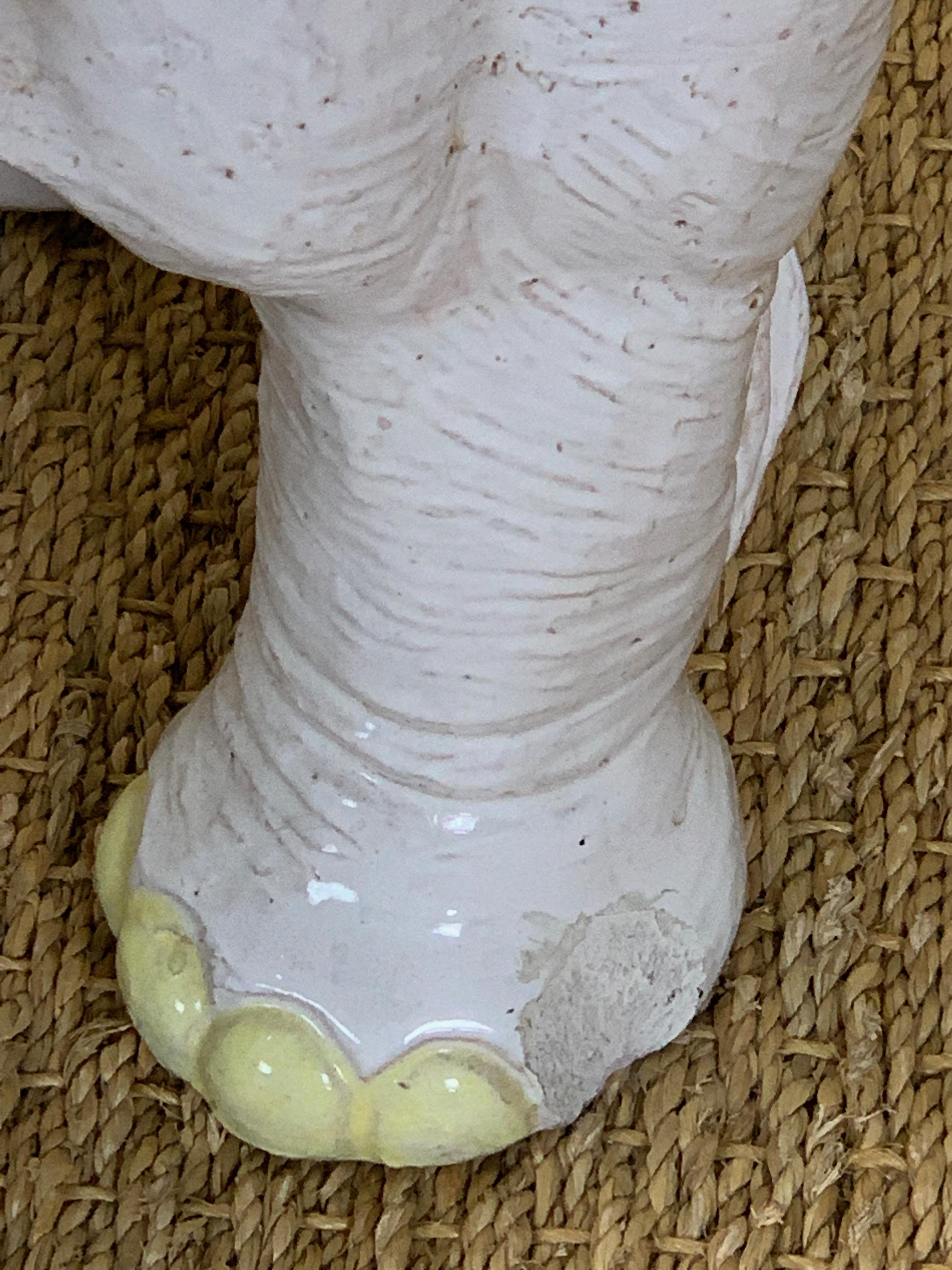 Italian Glazed Ceramic Elephant Garden Seat 7
