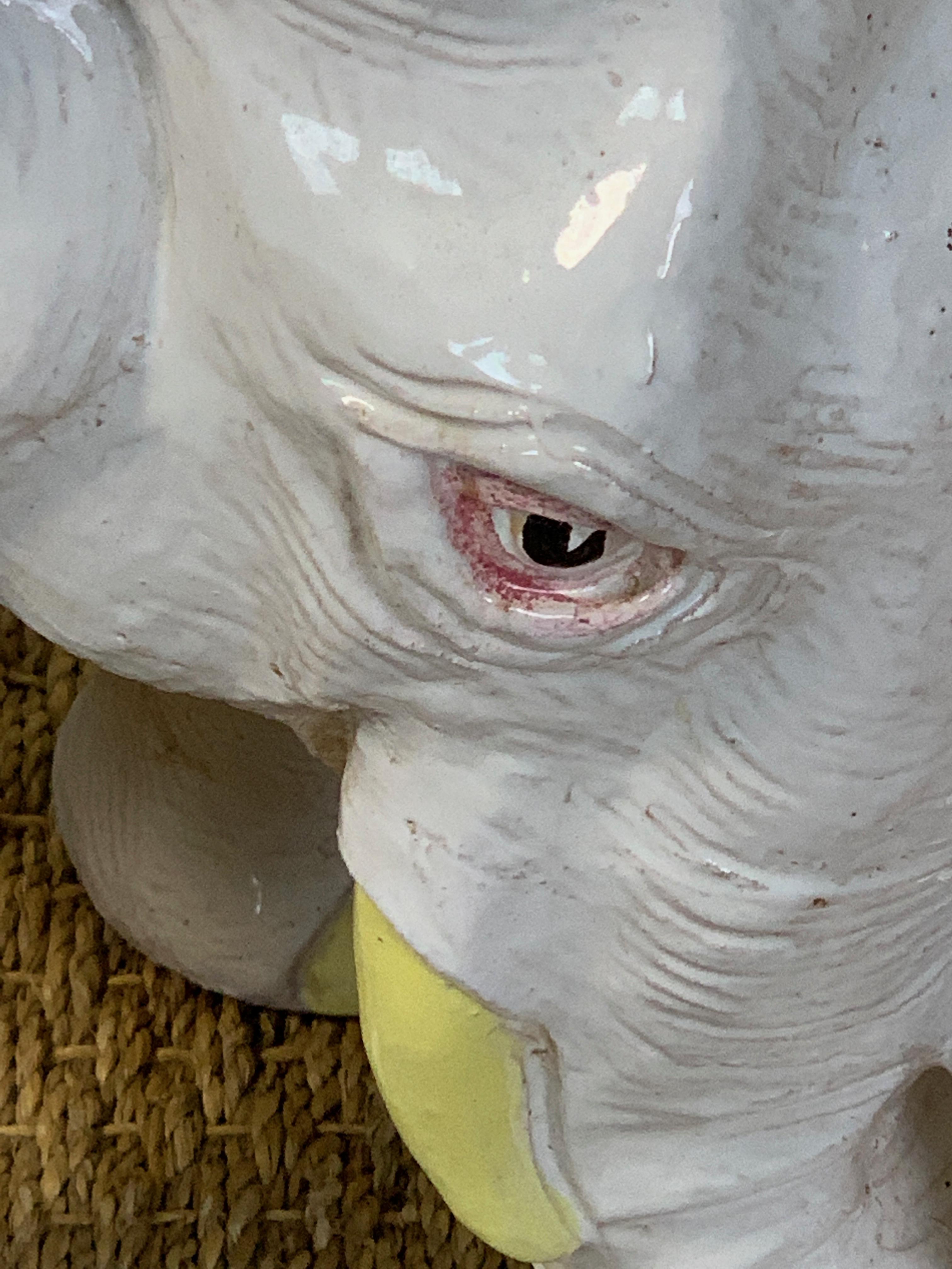 Italian Glazed Ceramic Elephant Garden Seat 8