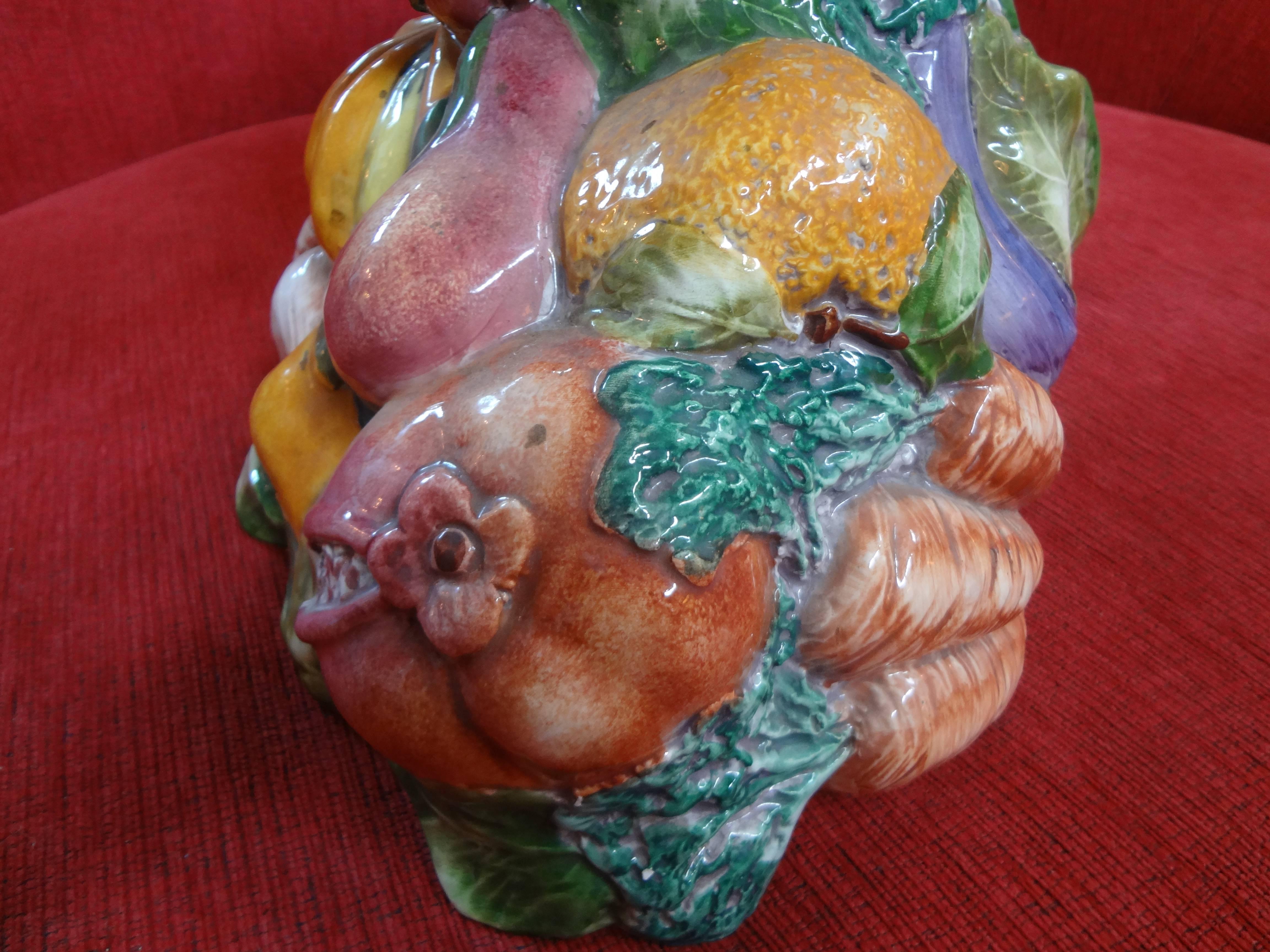 Italian Glazed Pottery Vessel after Giuseppe Arcimboldo 5