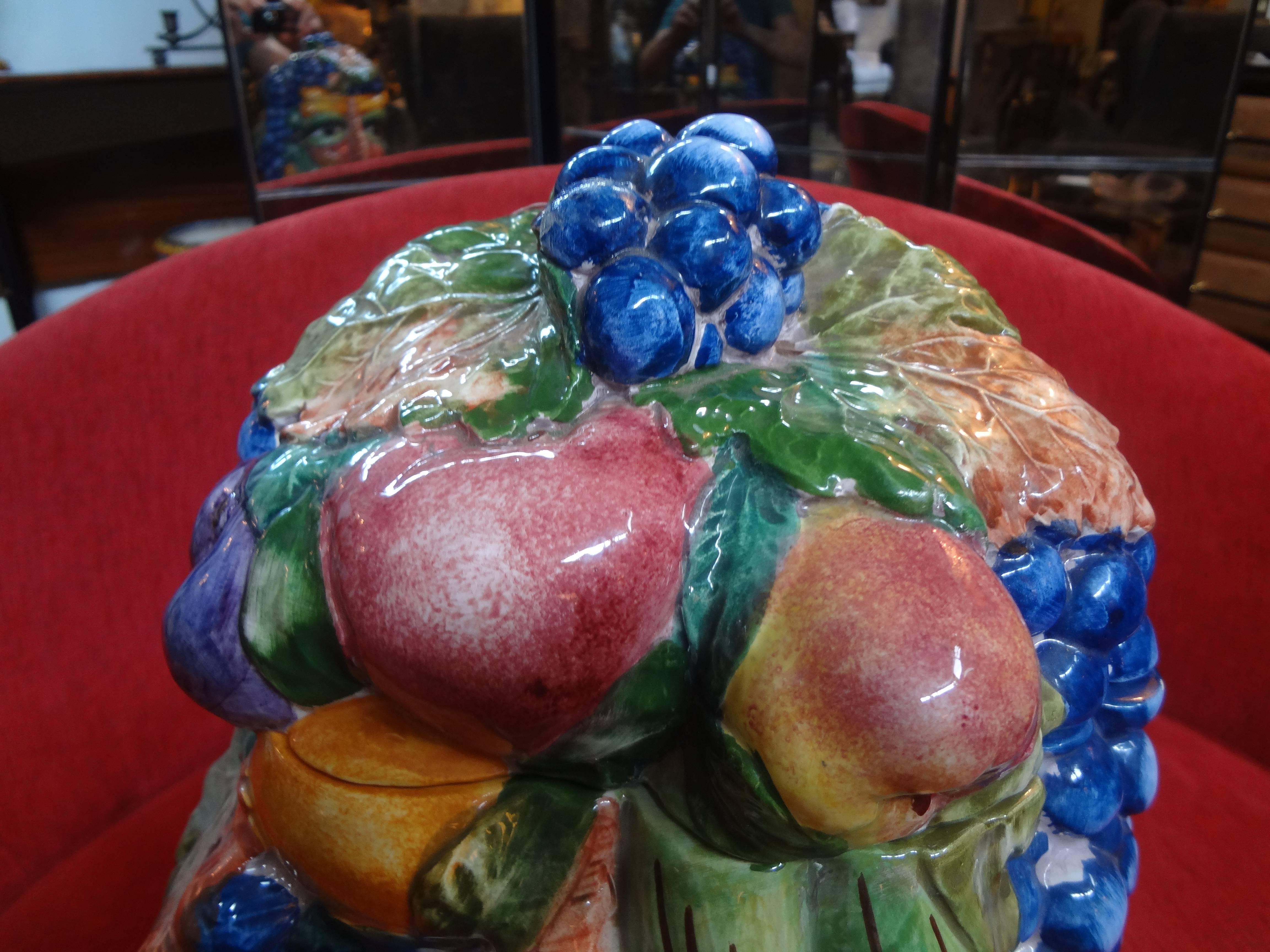 Italian Glazed Pottery Vessel after Giuseppe Arcimboldo 3