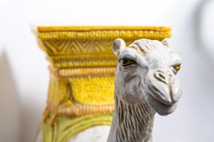 Italian Glazed Terra Cotta Camel Garden Seat