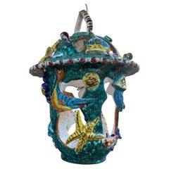 Italian Glazed Terracotta Lantern