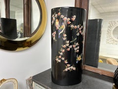 Italian Glazed Terracotta Umbrella Stand