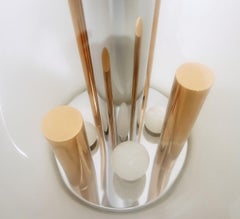 italian Globe Table Lamp by Angelo Brotto - Murano 1960s