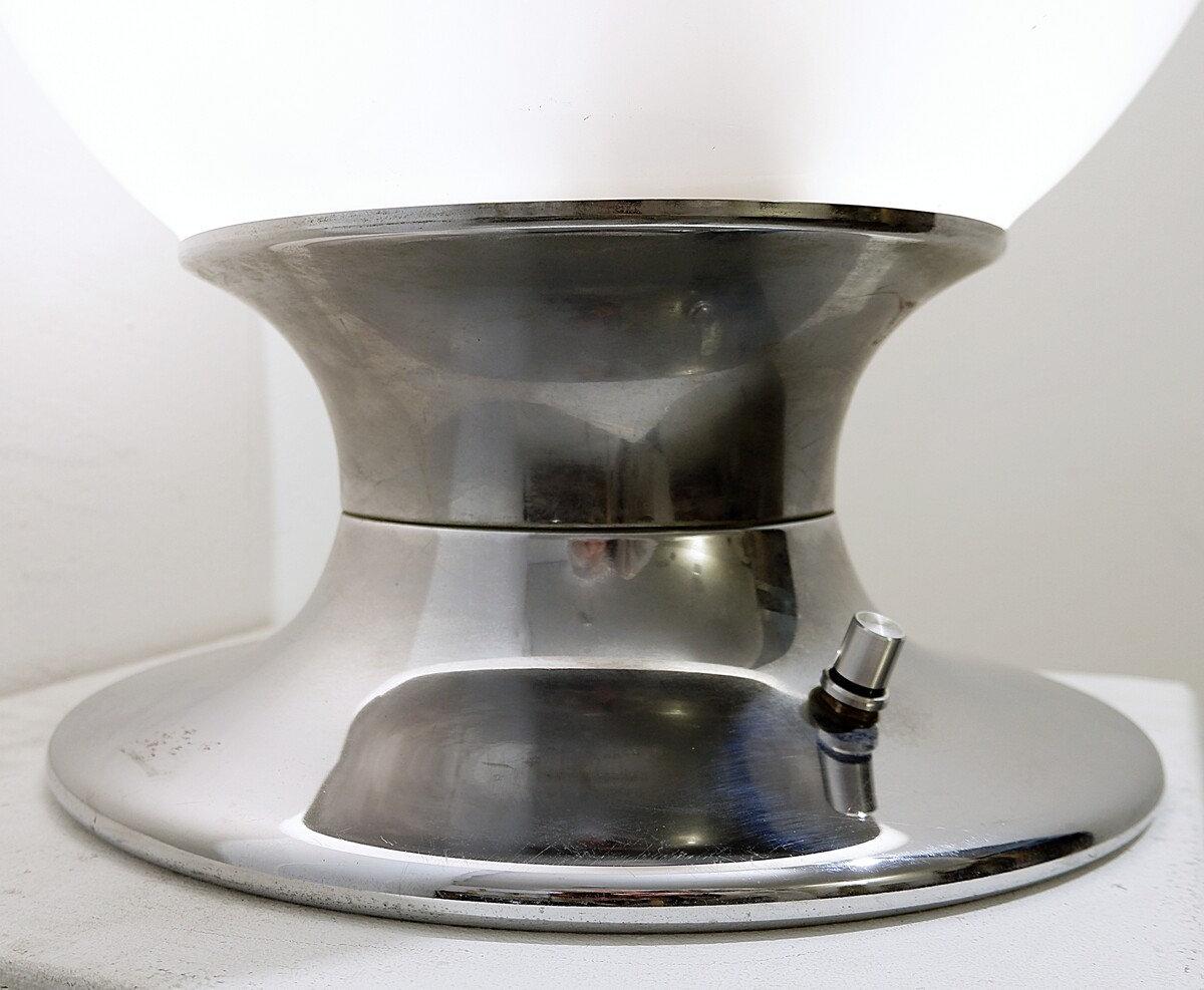 Mid-Century Modern Lampe de table à globe italienne par Angelo Brotto - Murano 1960s en vente