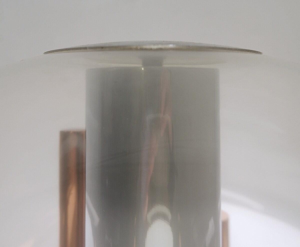 20ième siècle Lampe de table à globe italienne par Angelo Brotto - Murano 1960s en vente