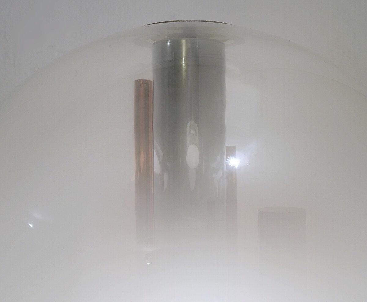 Lampe de table à globe italienne par Angelo Brotto - Murano 1960s en vente 1