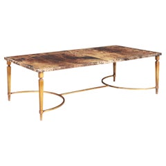 Italian Goatskin Coffee Table by Aldo Tura