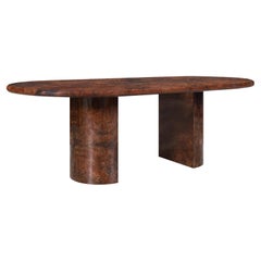 Italian Goatskin Dining Table by Aldo Tura