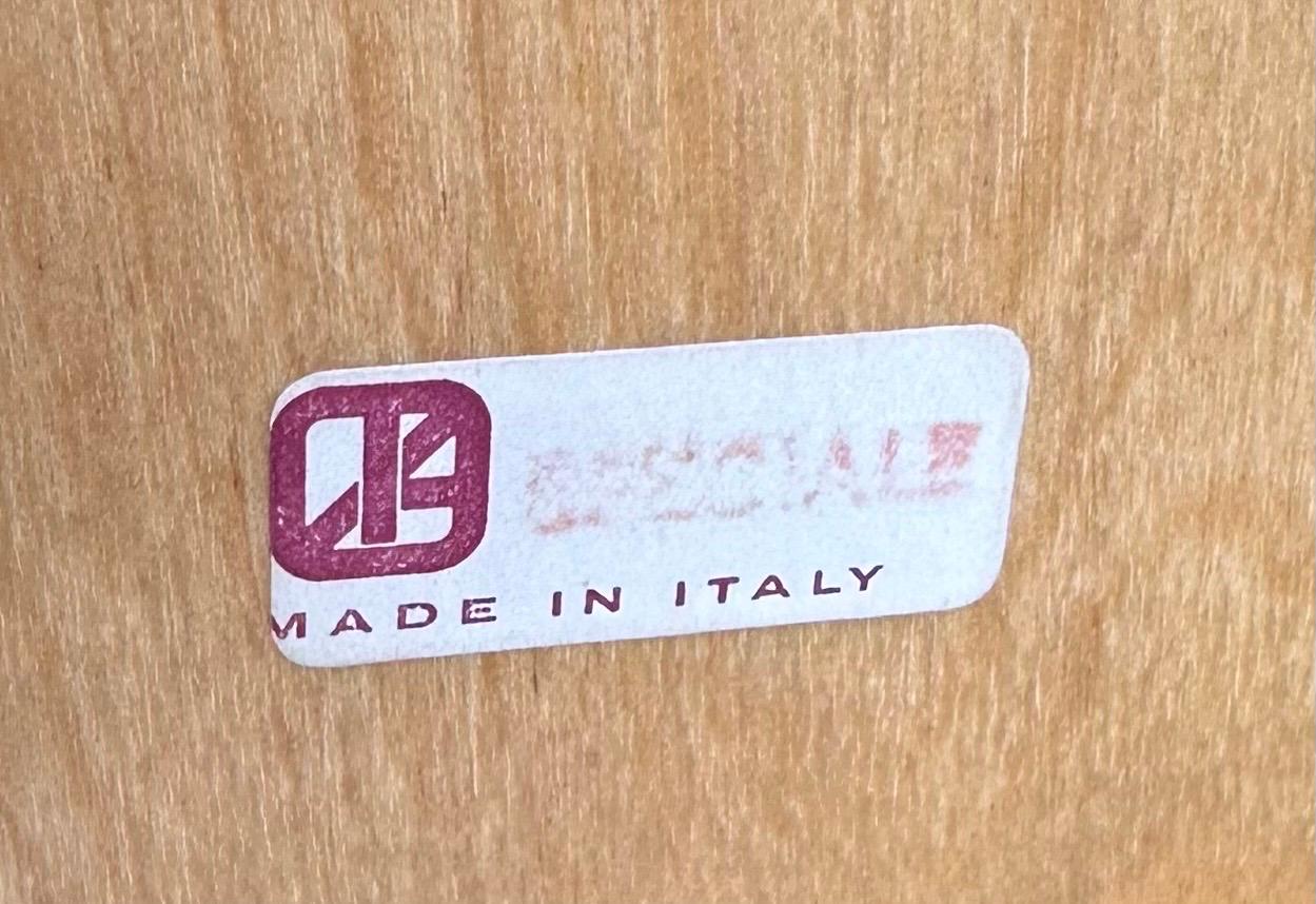 Italienischer Konsolentisch mit Ziegenleder umwickelt und lackiert und Wasserfall von Aldo Tura 10