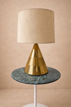 Italian gold brass lamp 1970