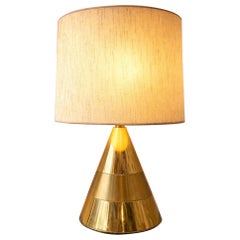 Italian gold brass lamp 1970
