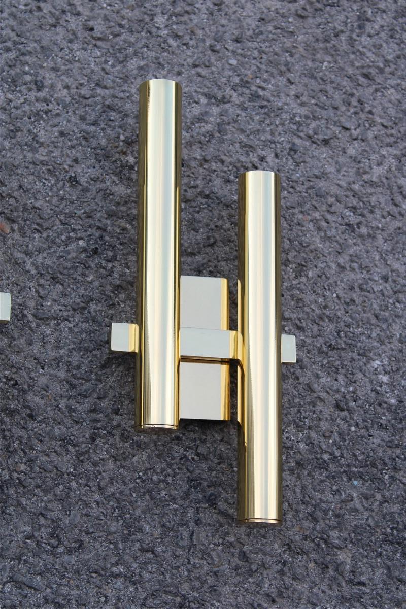 Sculpture minimaliste italienne en laiton doré Sciolari Design/One Bon état - En vente à Palermo, Sicily