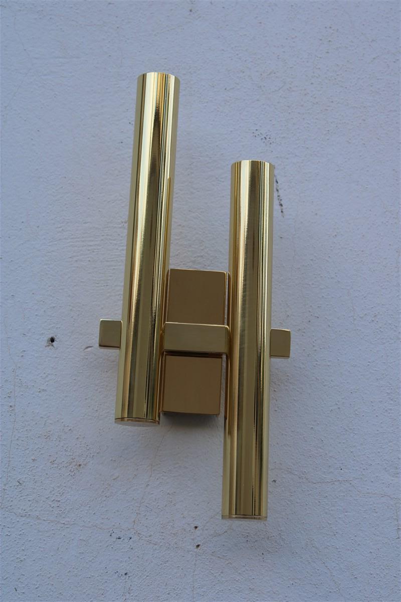 Italian Gold Brass Sciolari Design Minimalist Sculpture For Sale 3