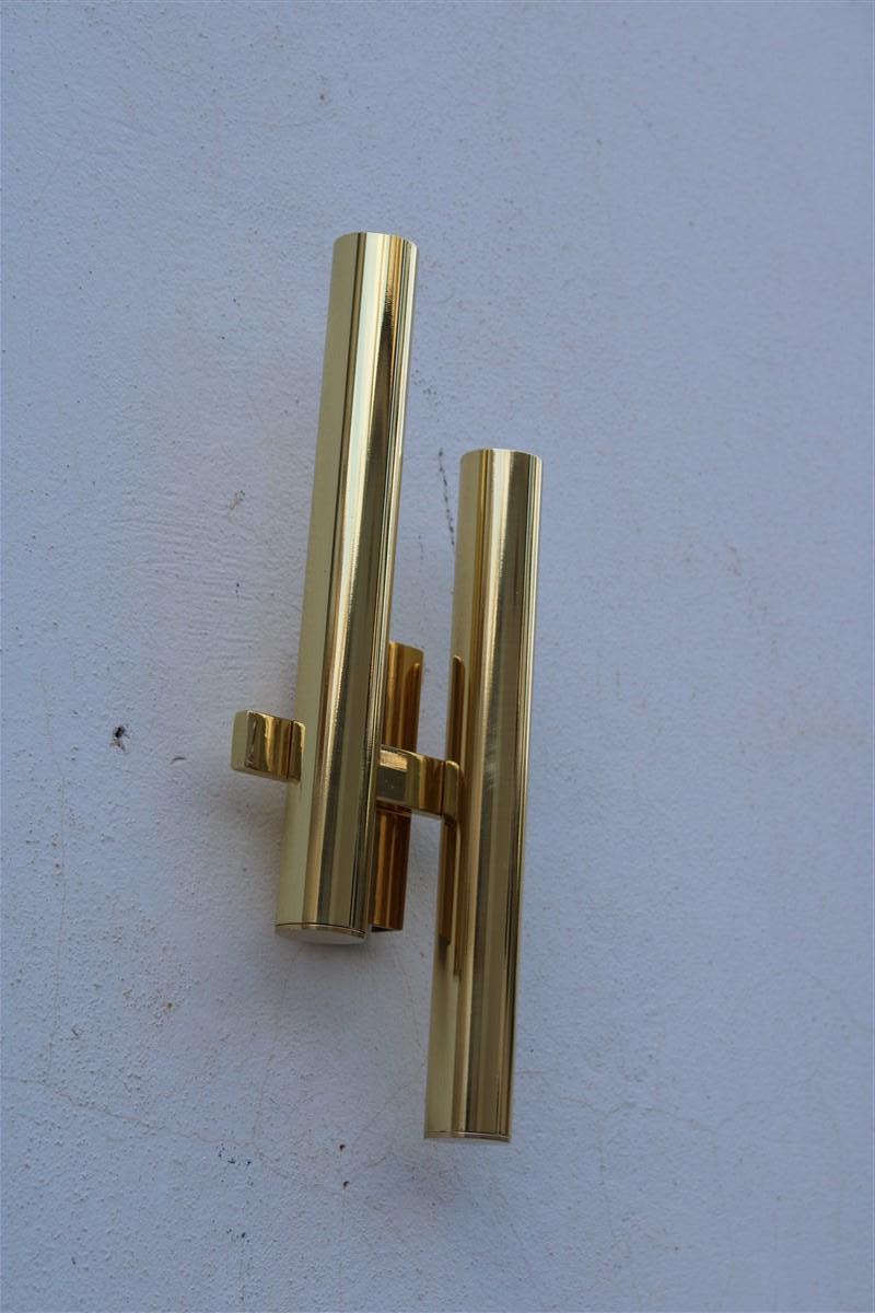 Italian Gold Brass Sciolari Design Minimalist Sculpture For Sale 4