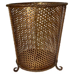 Paragüero Italiano de Cuerda de Metal Dorado