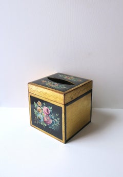 Italian Gold Gilt Tissue Box Holder Cover