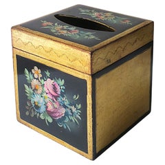 Italian Gold Gilt Tissue Box Holder Cover