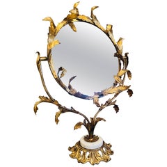 Italian Gold Gilt Vanity or Table Mirror