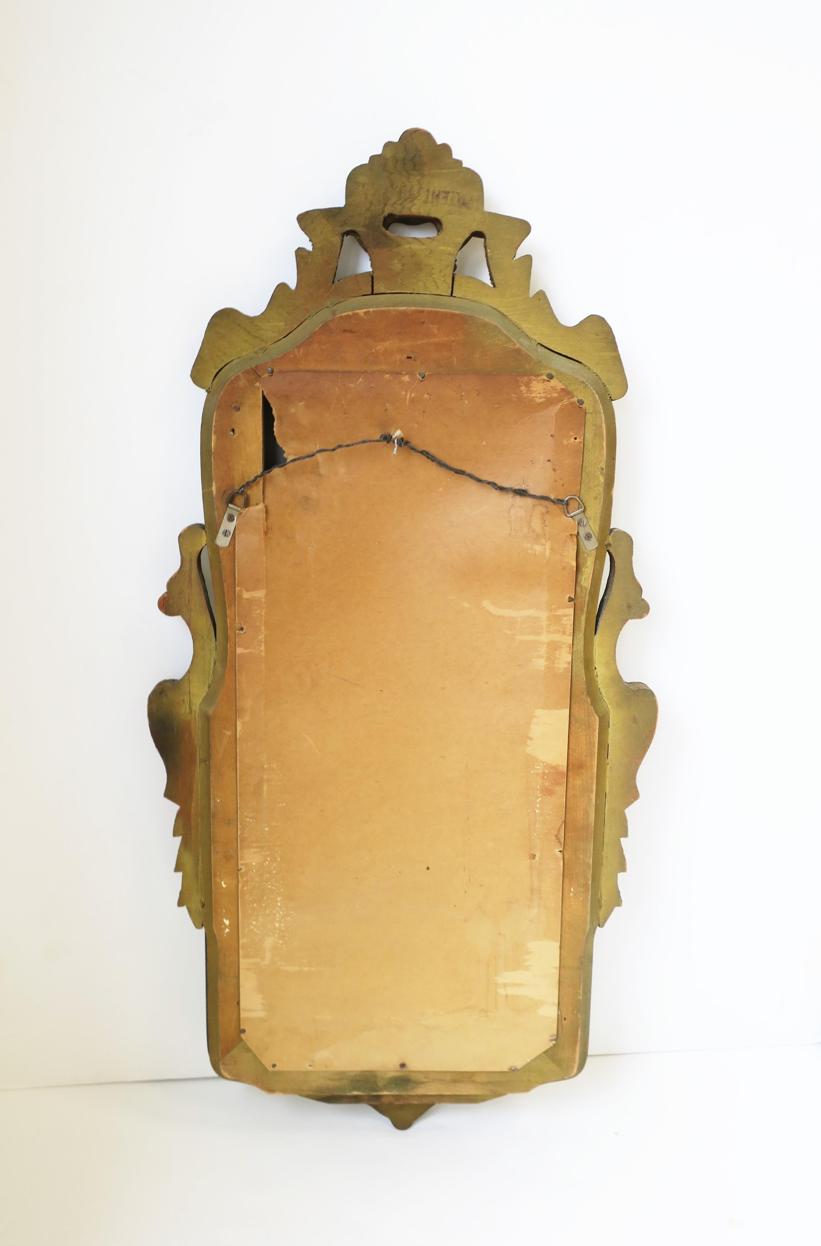 Italian Gold Giltwood Foyer or Vanity Wall Mirror 7