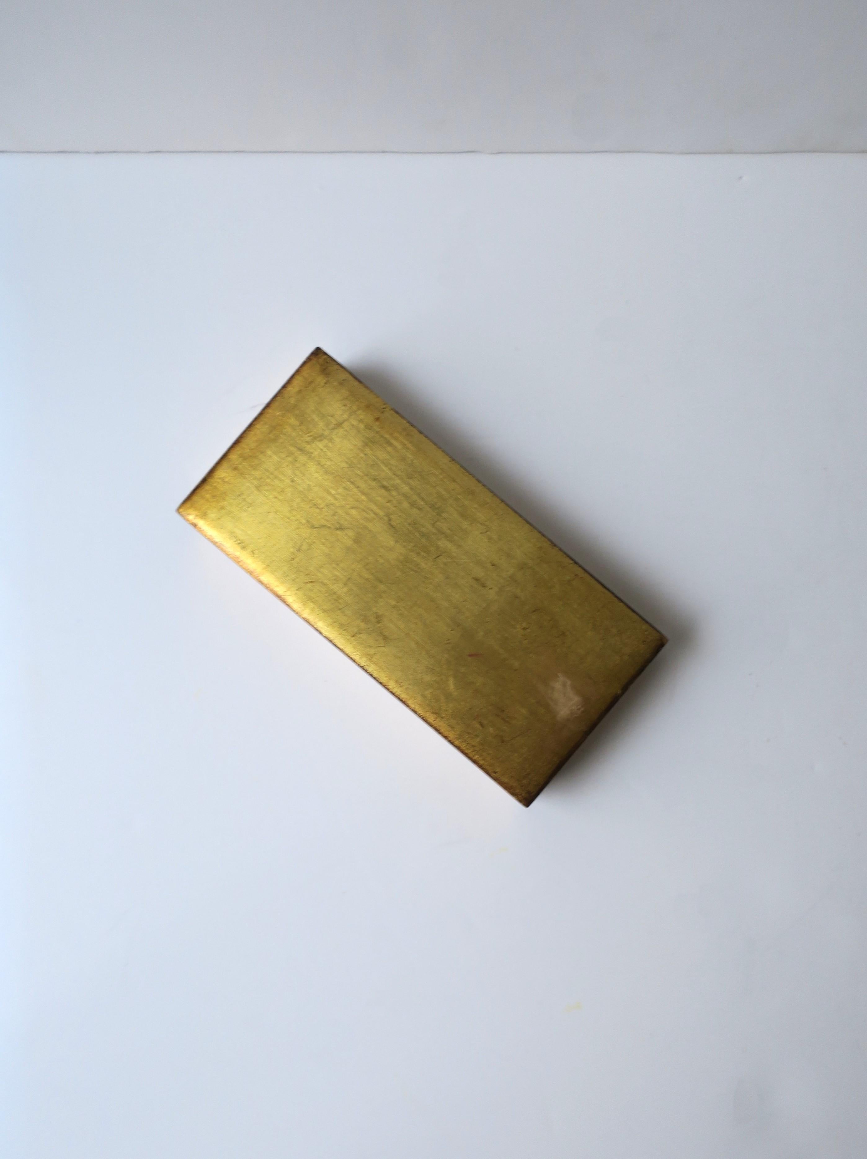 Modern Italian Gold Giltwood Jewelry or Trinket Box For Sale