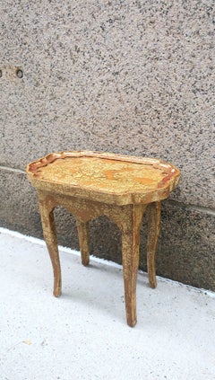 Italian Gold Giltwood Side Table