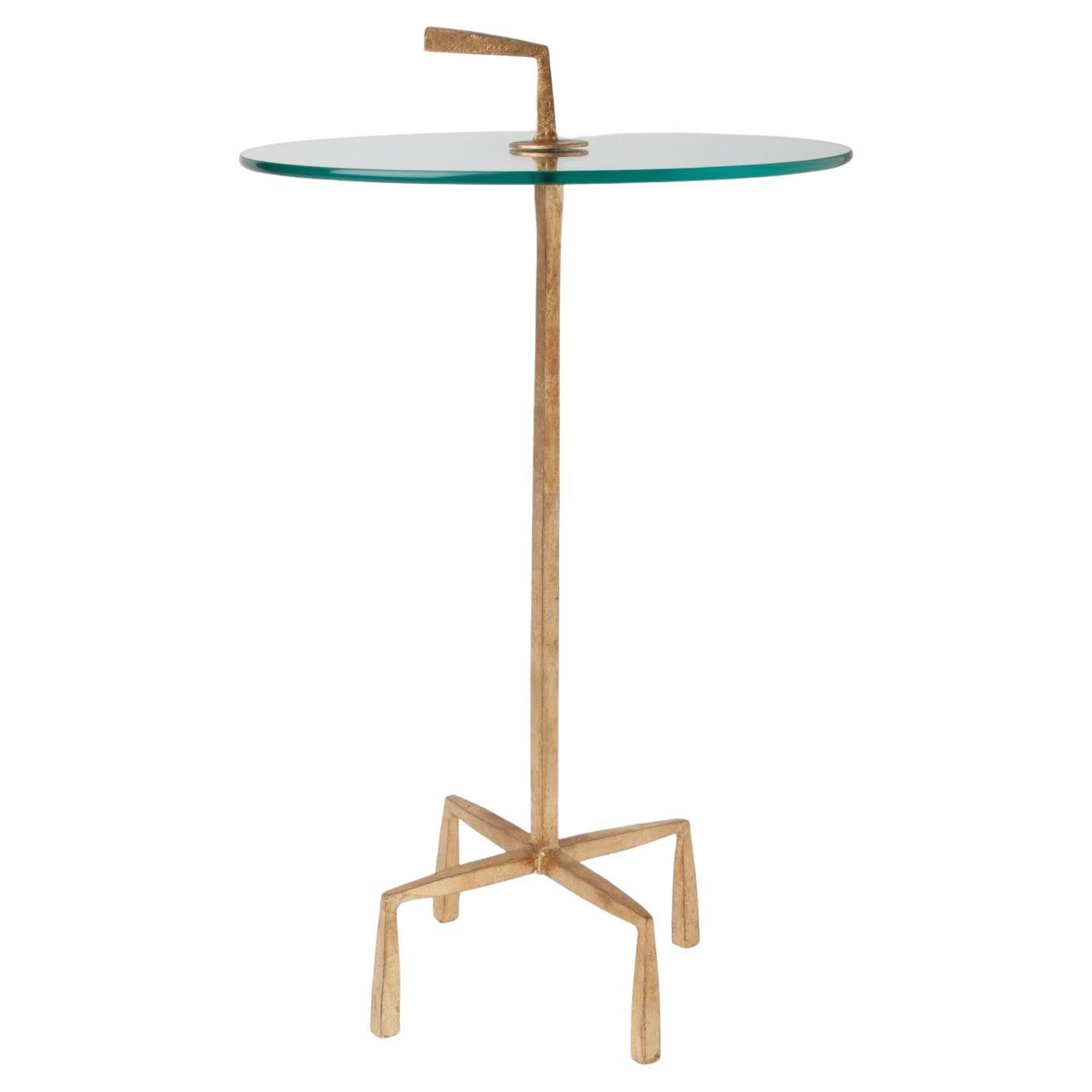 American Italian Gold Leaf Accent Table