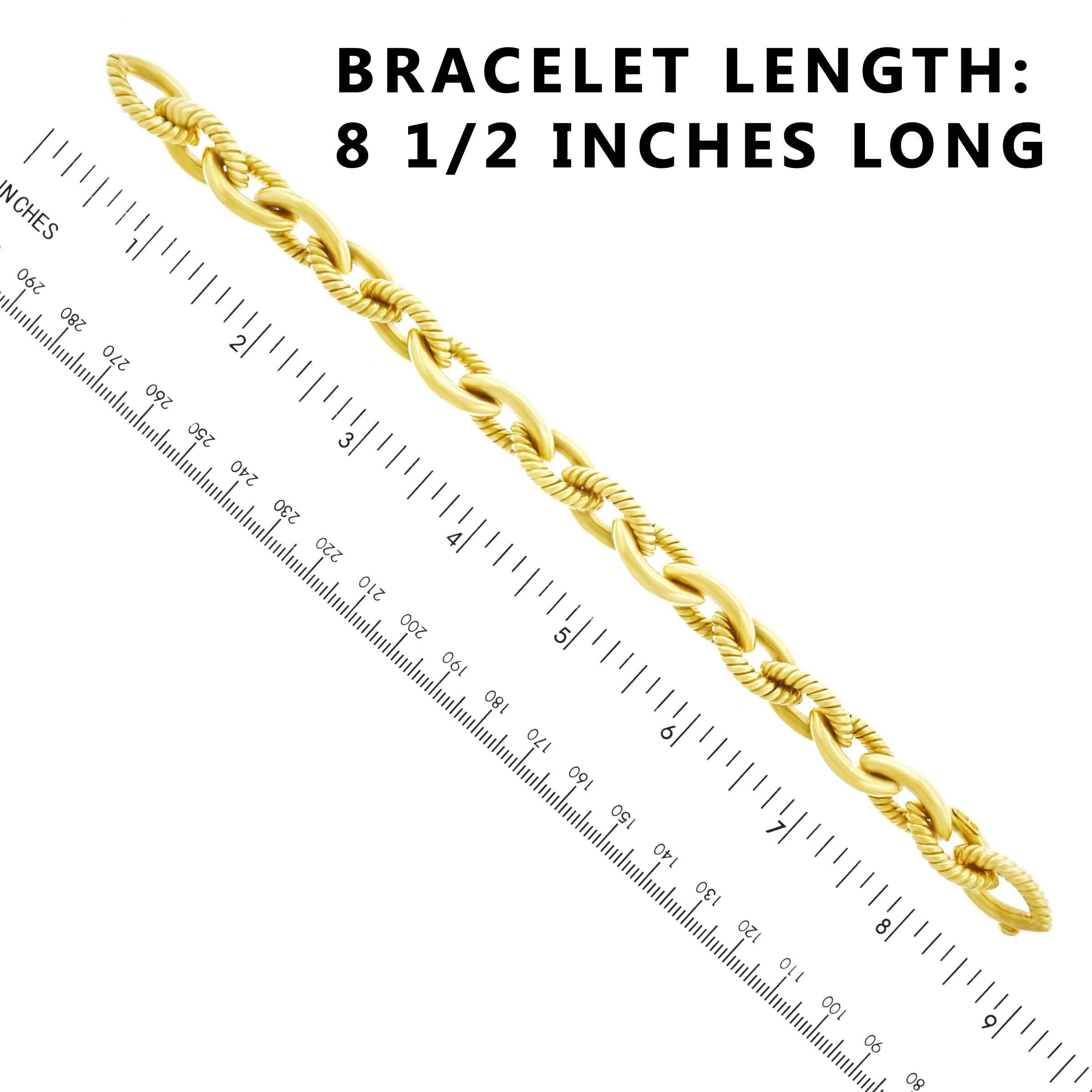 Italian Gold Link Bracelet 1