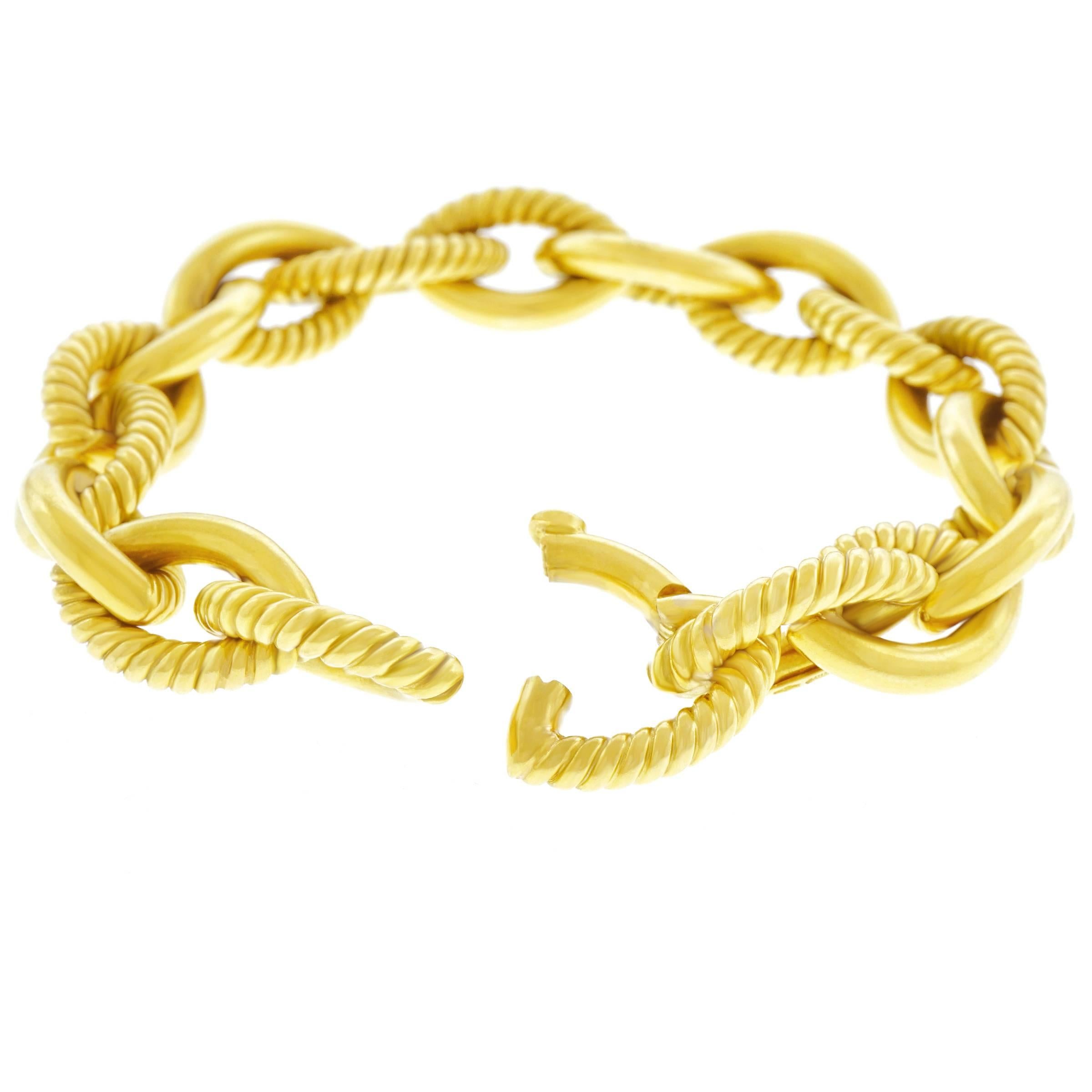 Italian Gold Link Bracelet 2