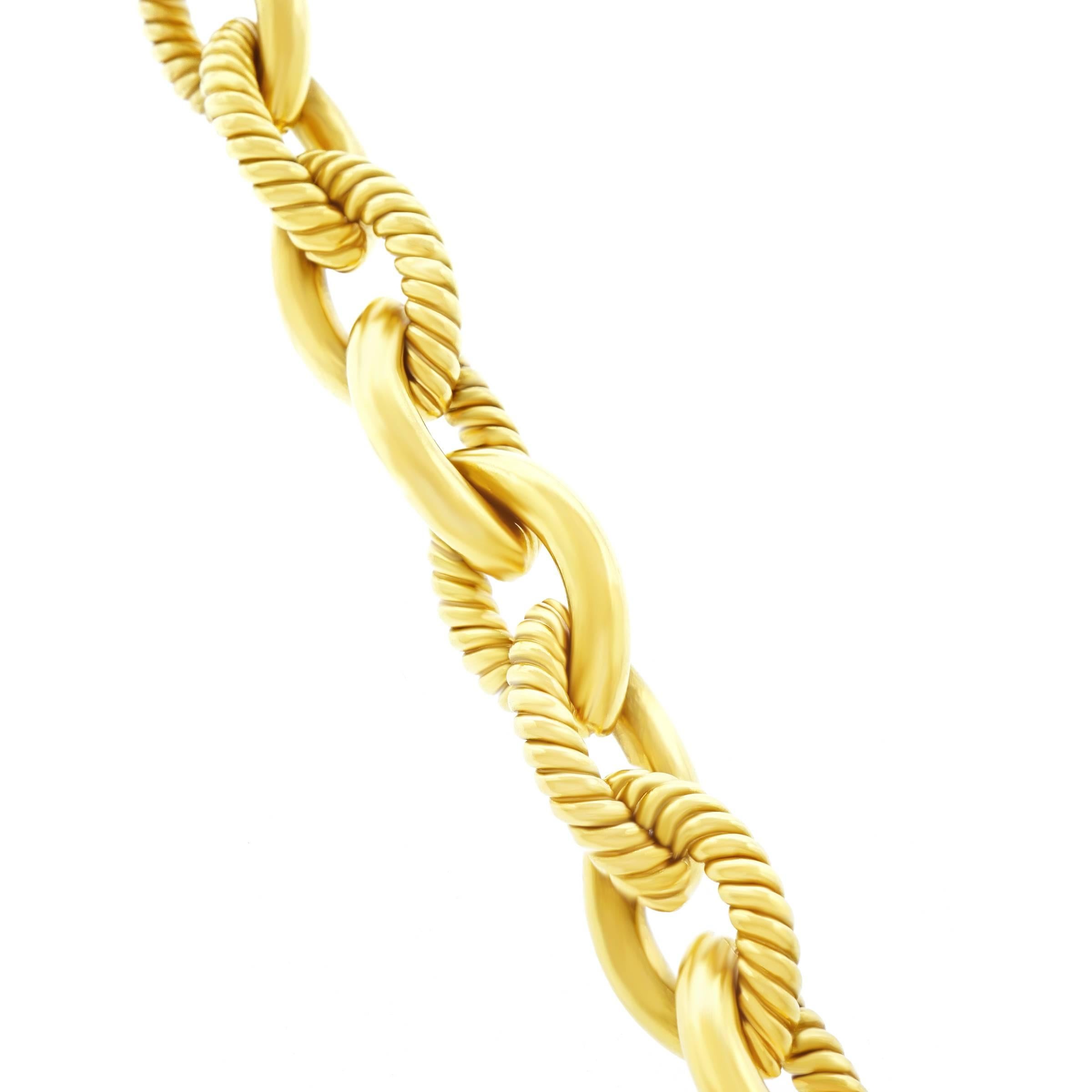 Italian Gold Link Bracelet 3