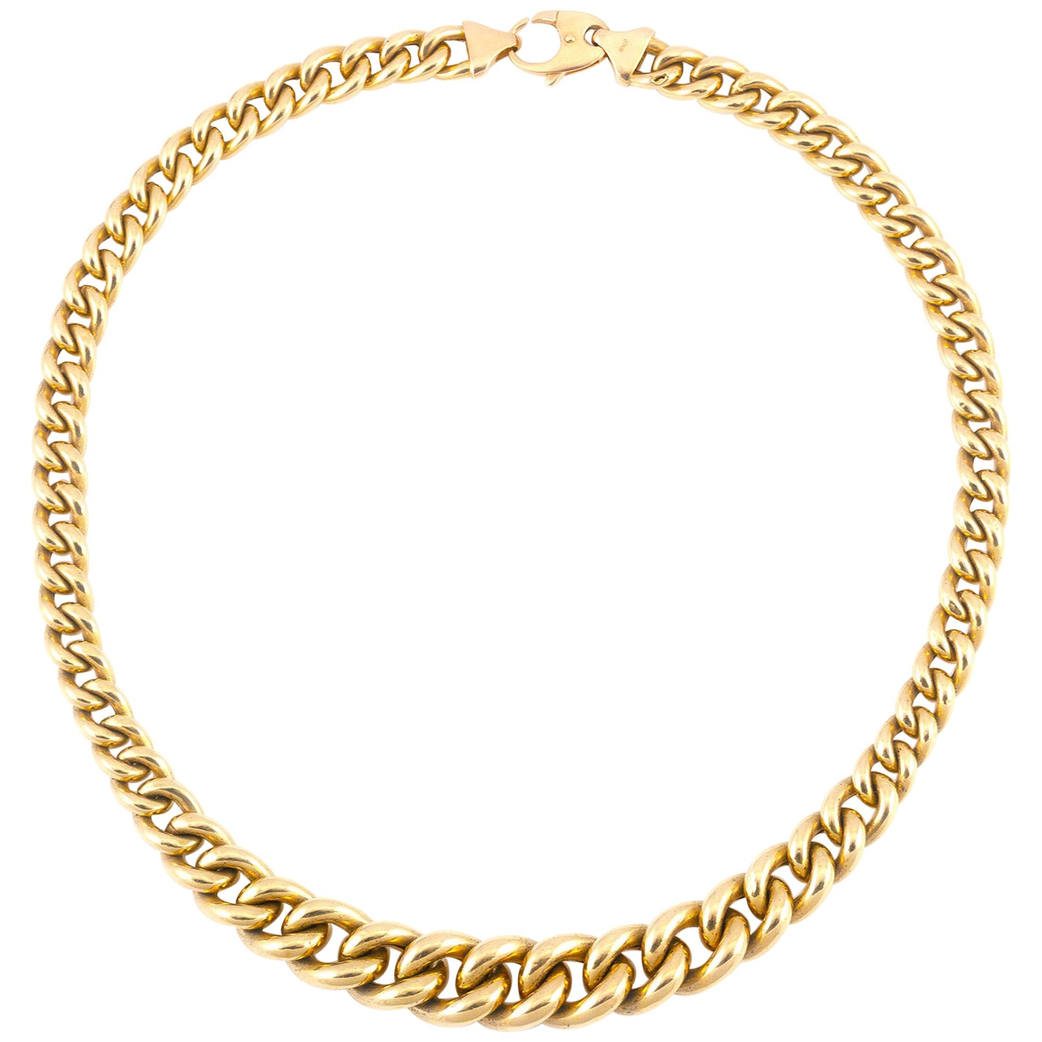 Italian Gold Link Necklace