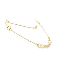 Italian Gold Mesh & Diamond Necklace