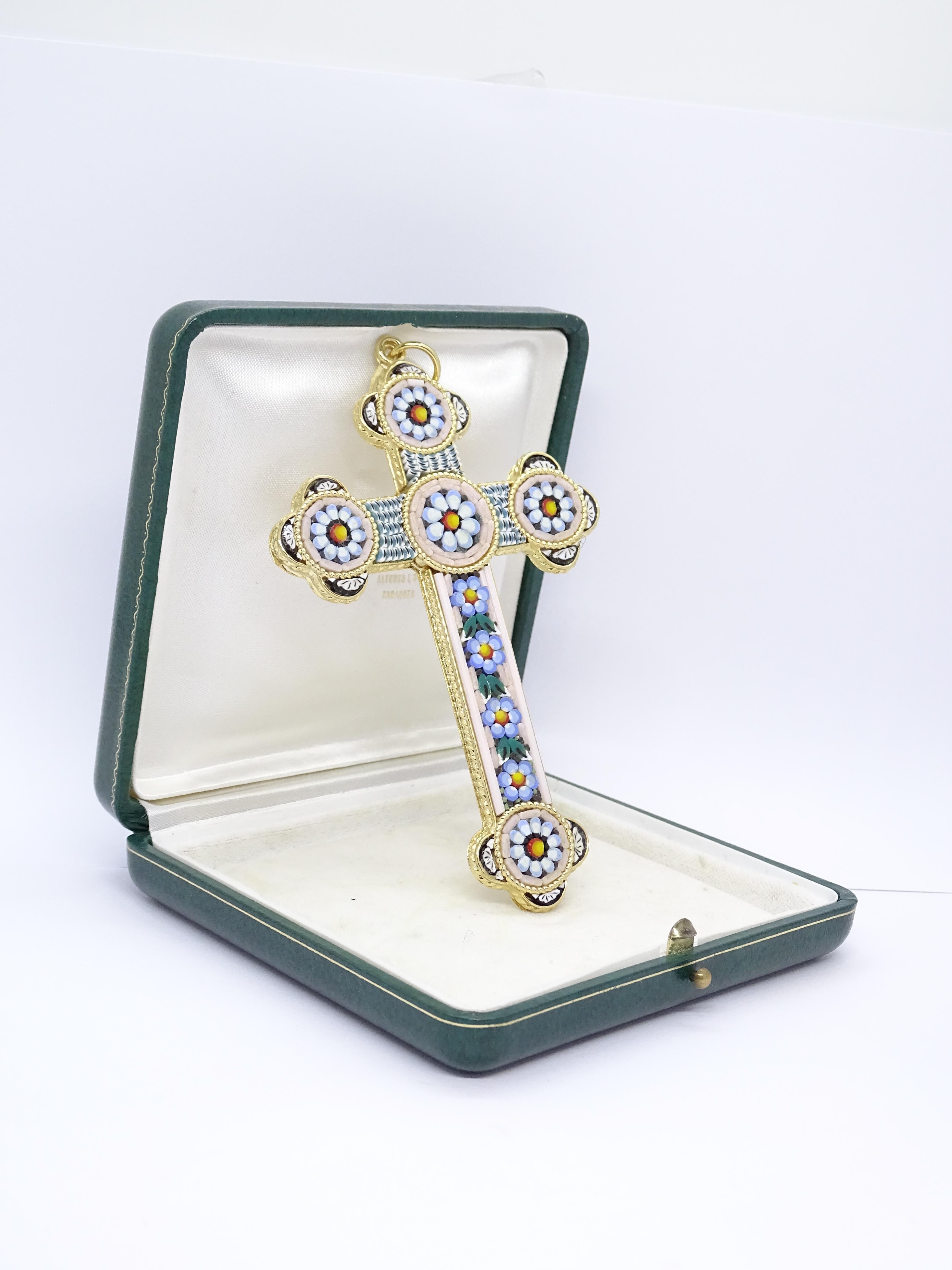 cruz cristal de murano
