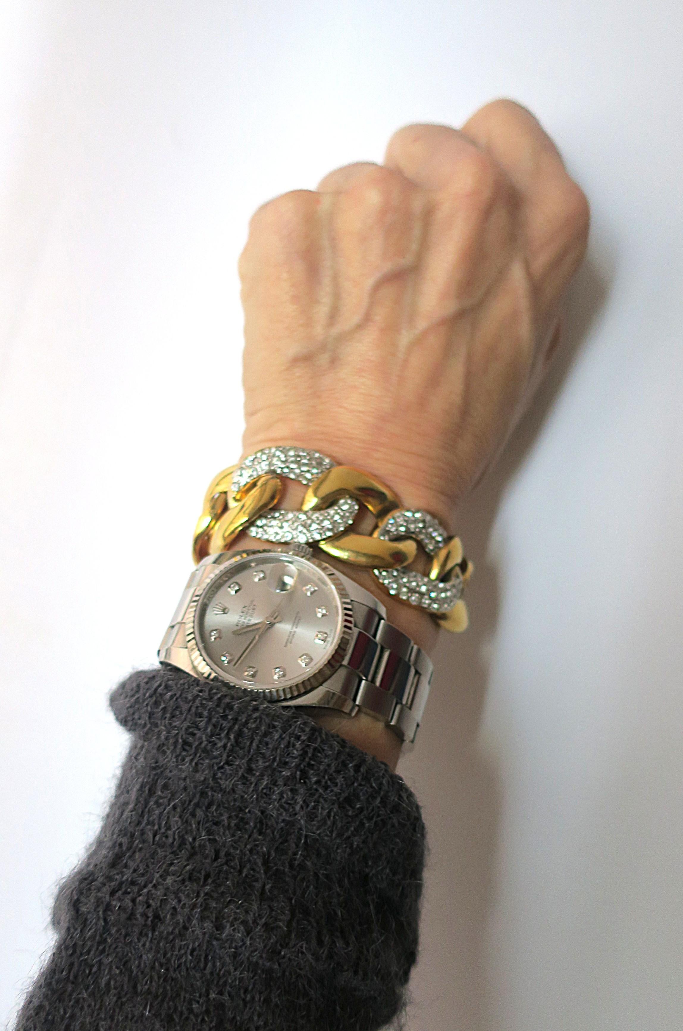 Bracelet italien dans le style de Seaman Schepps Excellent état - En vente à New York, NY