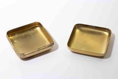 Italian Gold-Plated Metal Trinket or Pill Box by F. Jacovitti, Rome, 1960s
