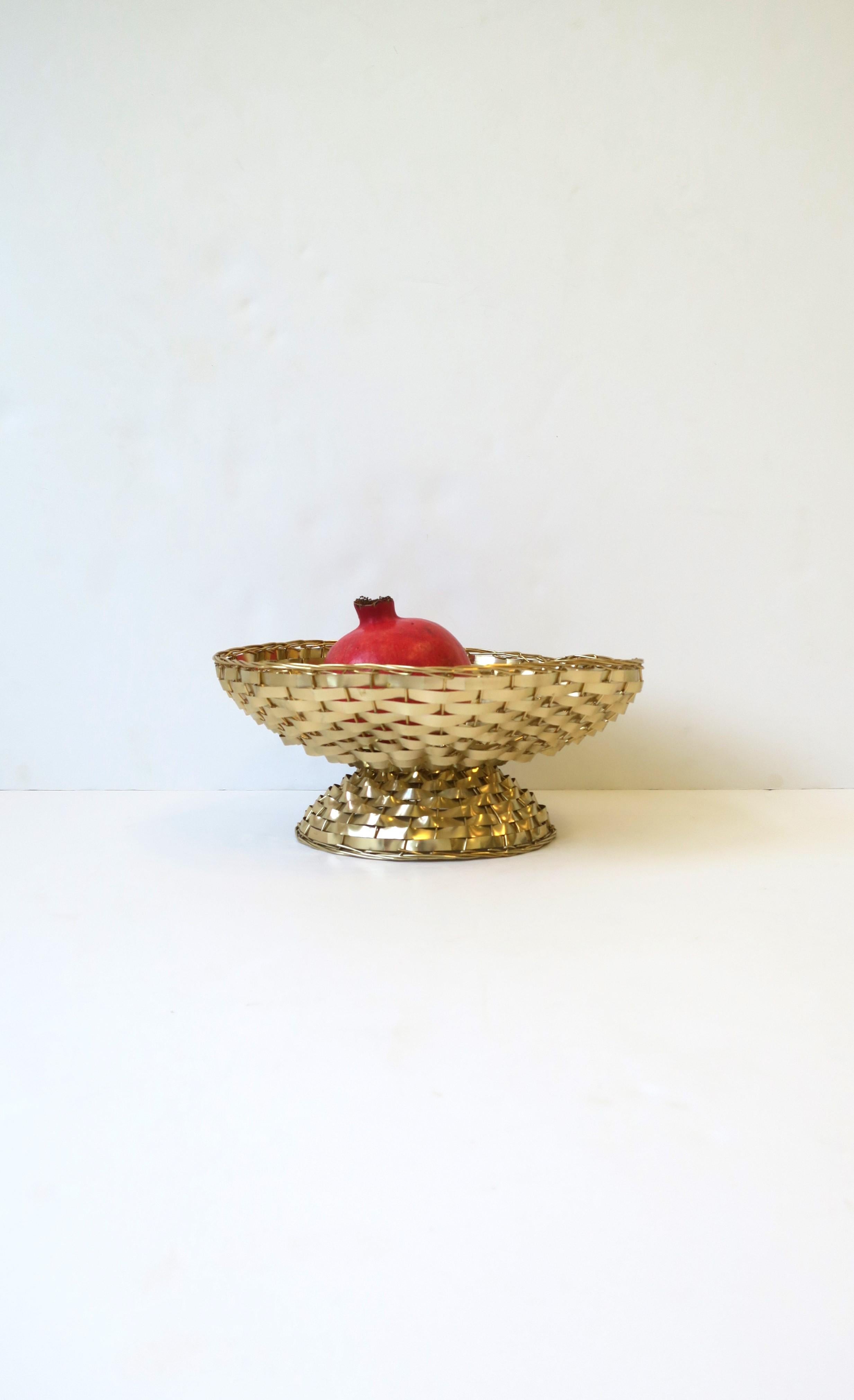 gold fruit basket