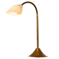 Italian Gooseneck Table Lamp Circa, 1950