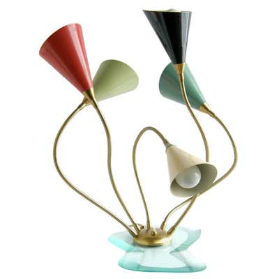 Colorful Glass Table Lamp at 1stdibs