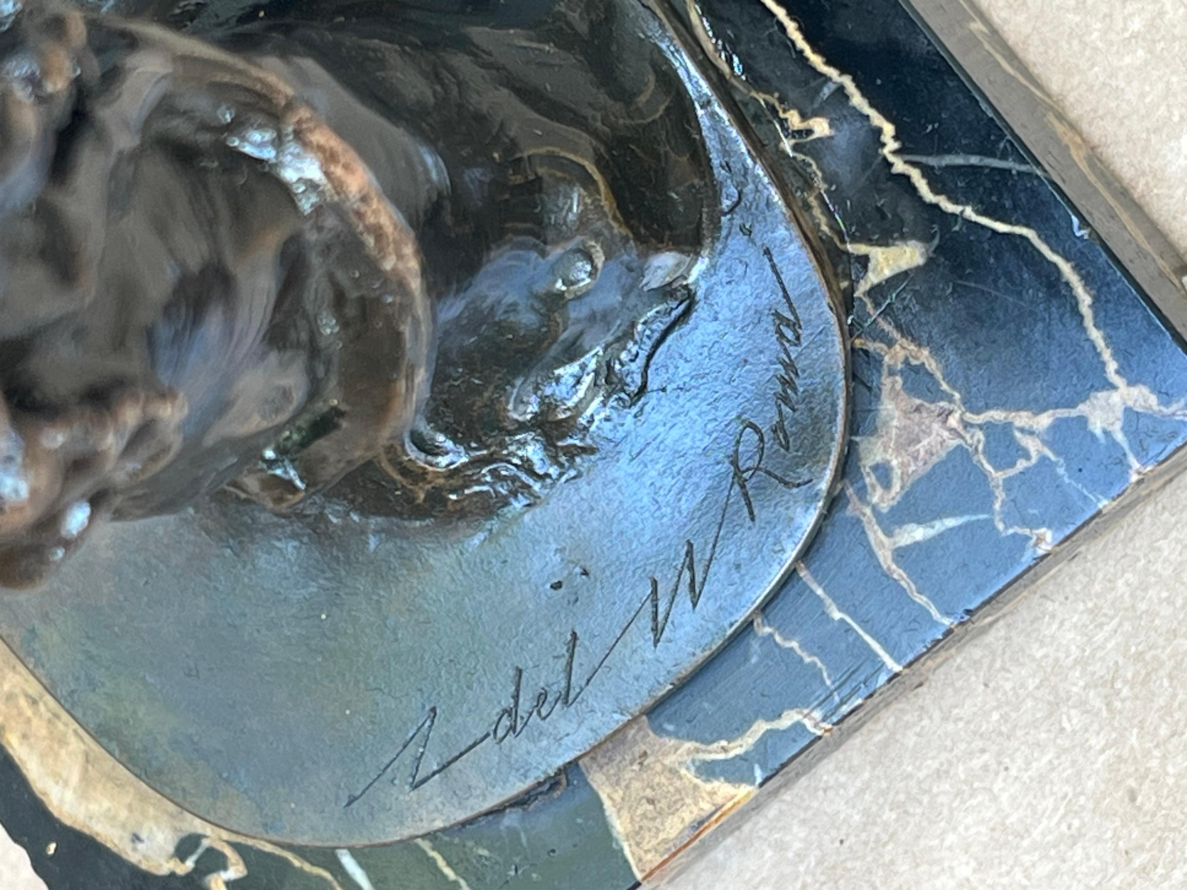 Italian Grand Tour 19th C. Bronze Statue of Silenus Cradling Infant Dionysus In Good Condition For Sale In Vero Beach, FL