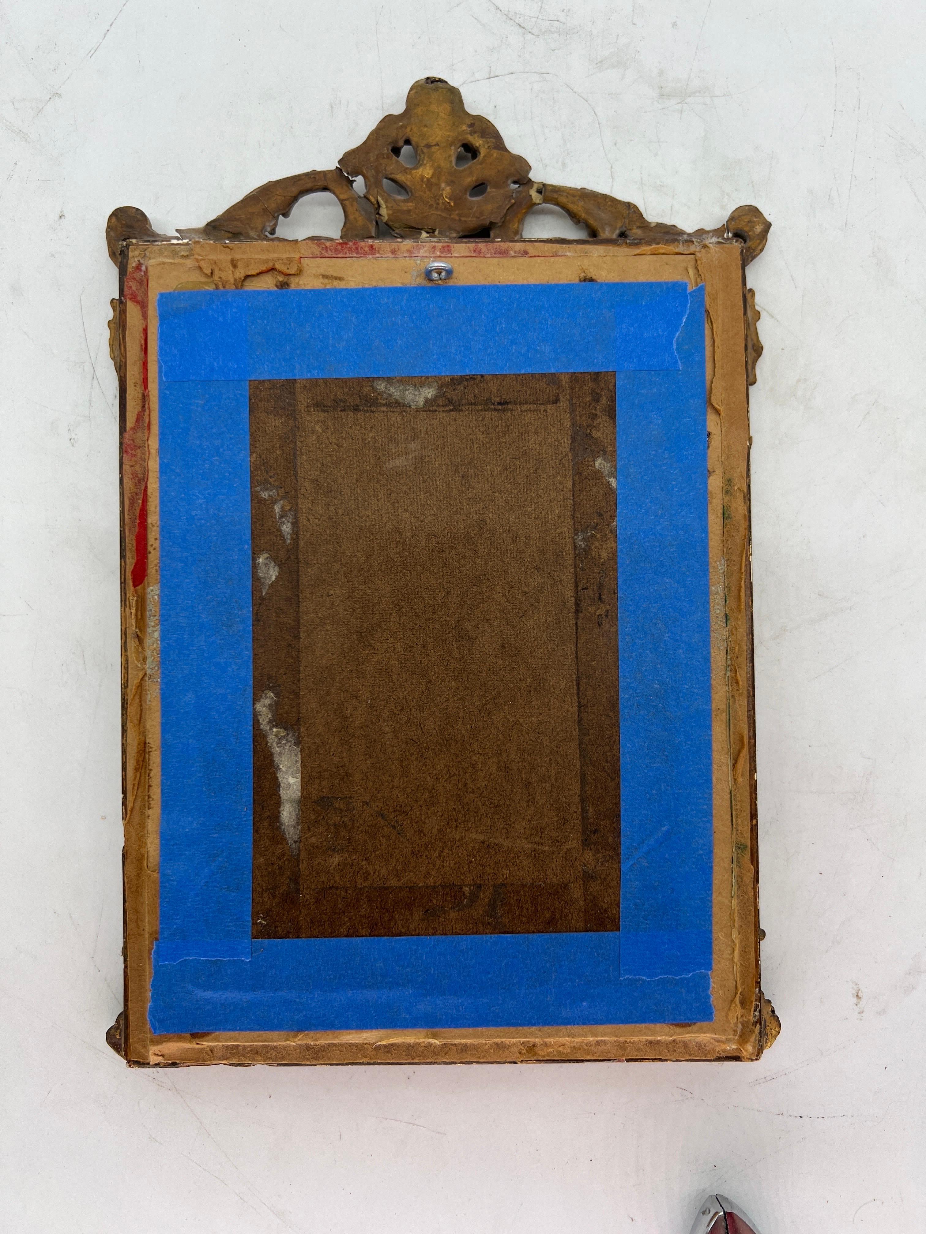 Gran Recorrido Italiano Placa de Porcelana Alegórica de Dos Gracias - Circa 1900 en venta 3