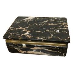 Italian Grand Tour Black Marble Box