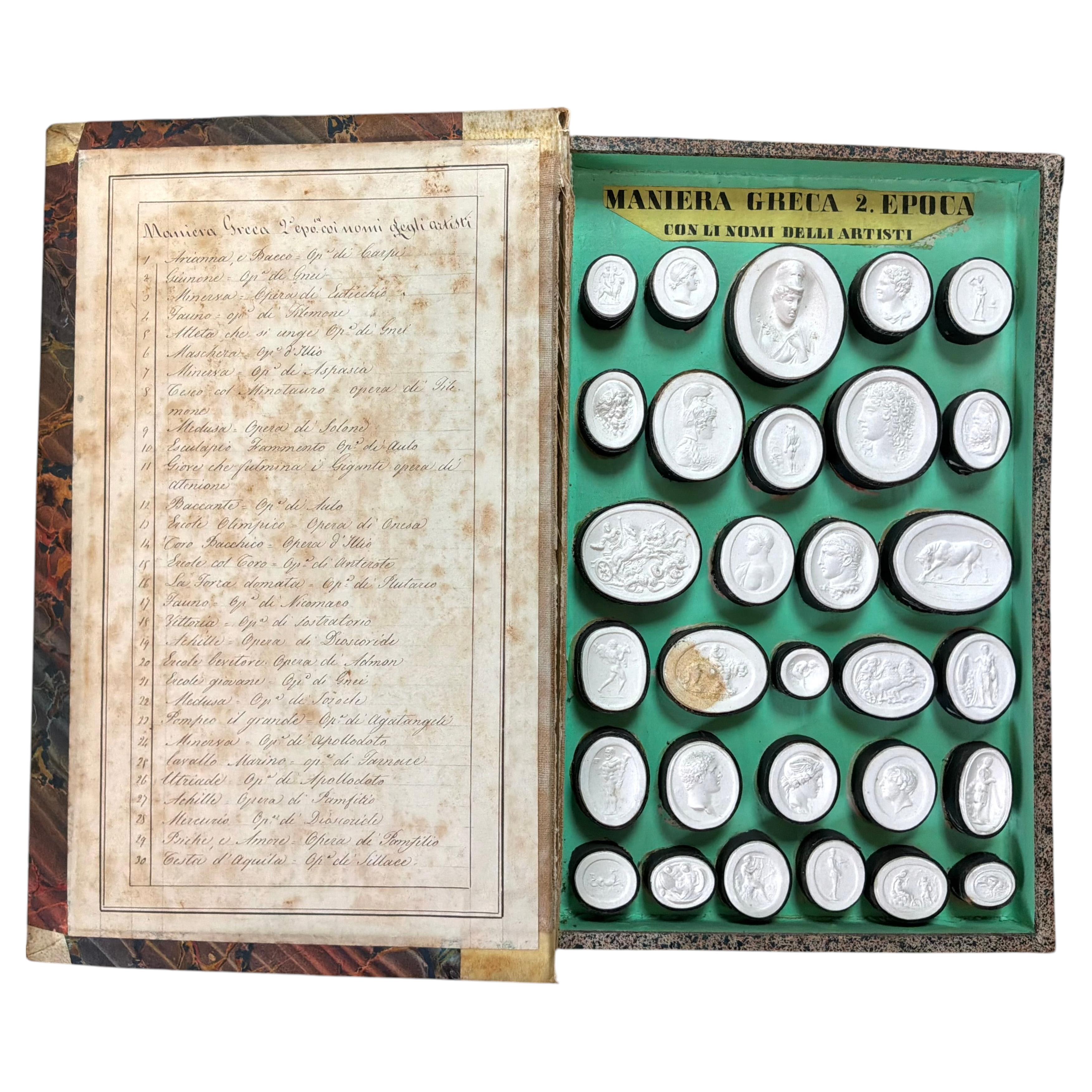 Italian Grand Tour Book of Plaster Intaglios by Giovanni Liberotti #1