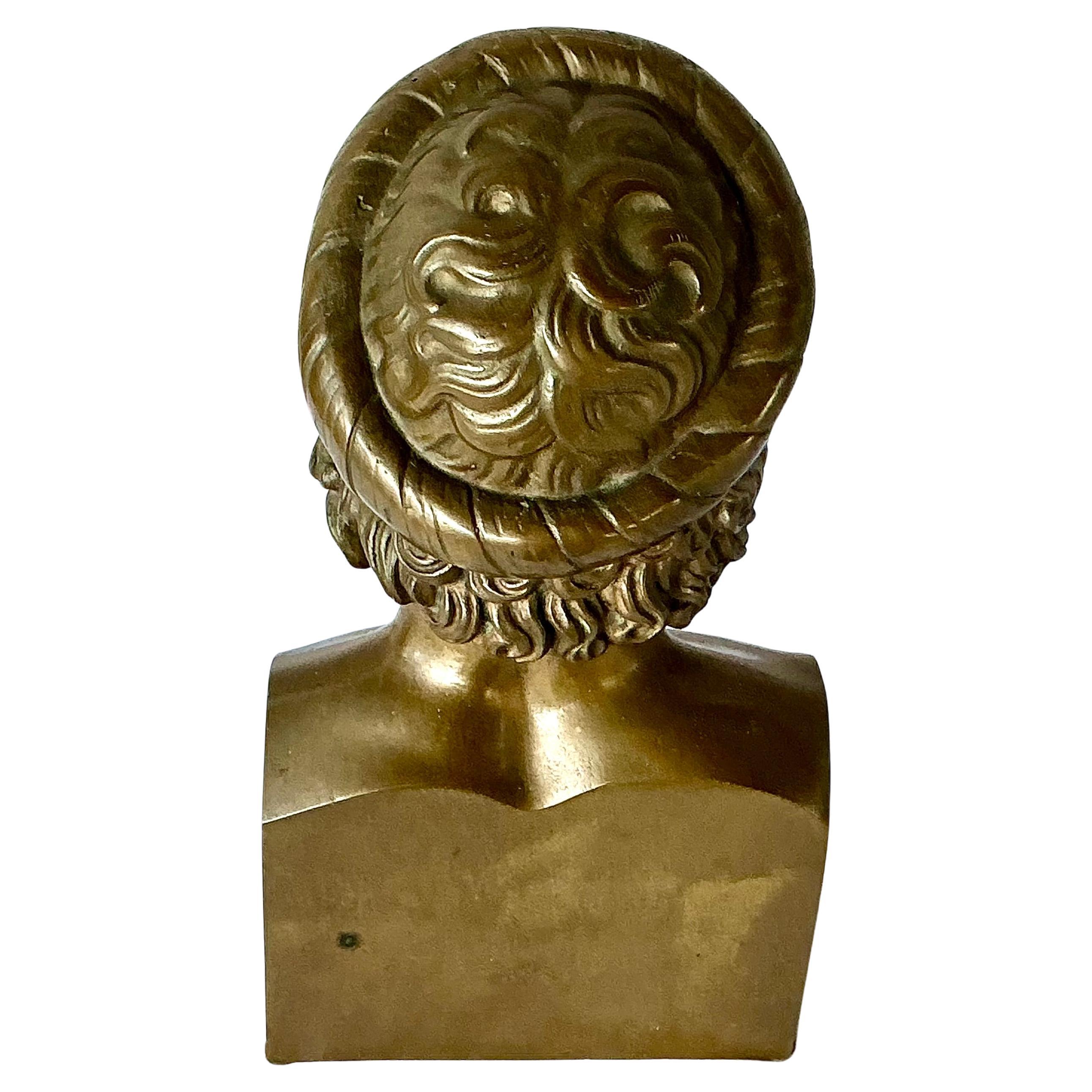 Italienische Grand Tour Bronzebüste des Asklepios im Zustand „Gut“ im Angebot in Bradenton, FL