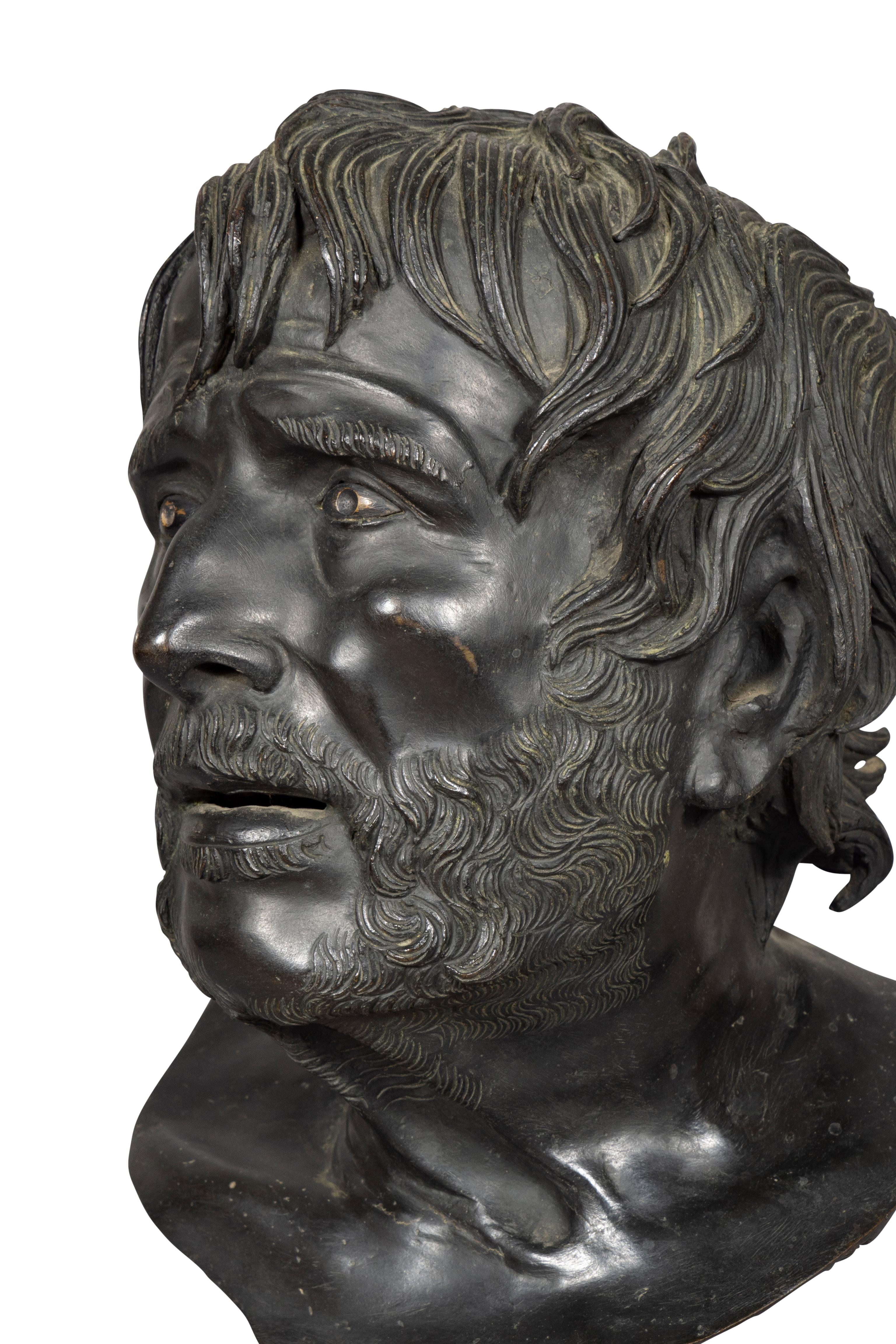 Italian Grand Tour Bronze Bust of Seneca 4