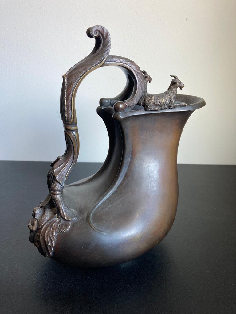 Italian Grand Tour Bronze Ewer from Herculaneum at 1stDibs