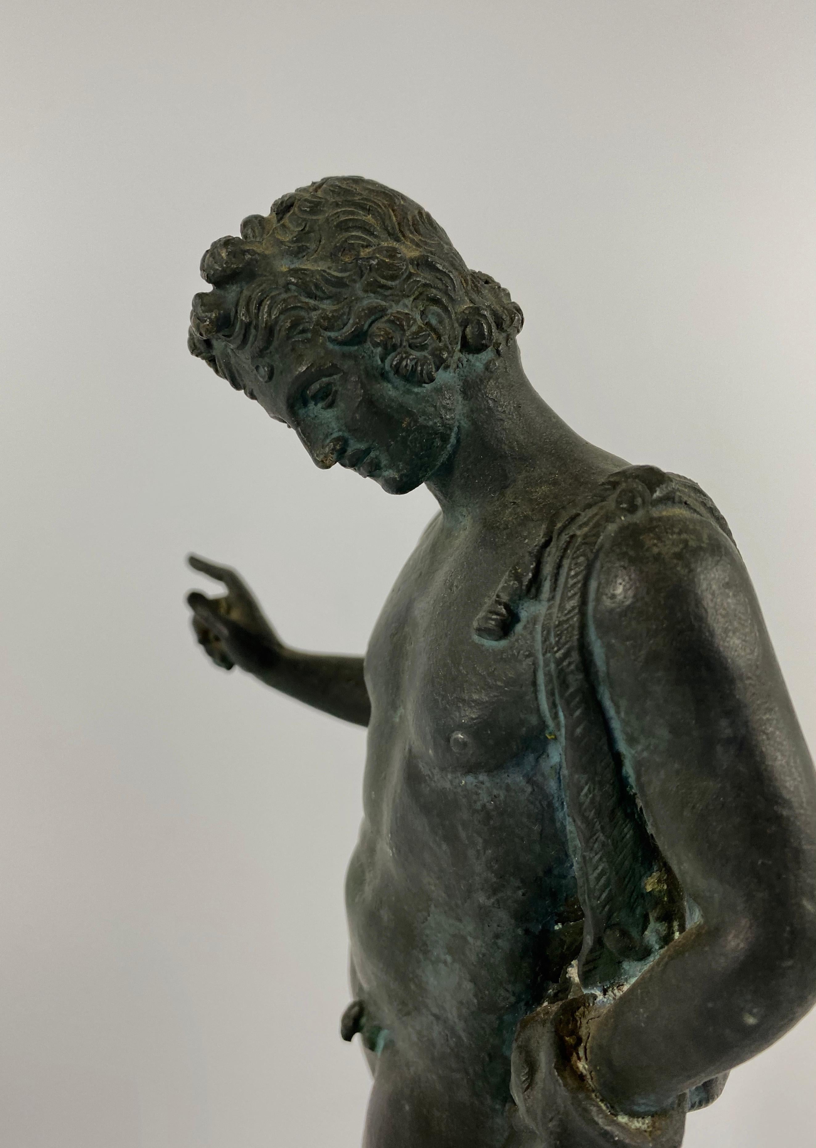 Italian ‘Grand Tour’ Bronze, Narcissus, circa 1870 4