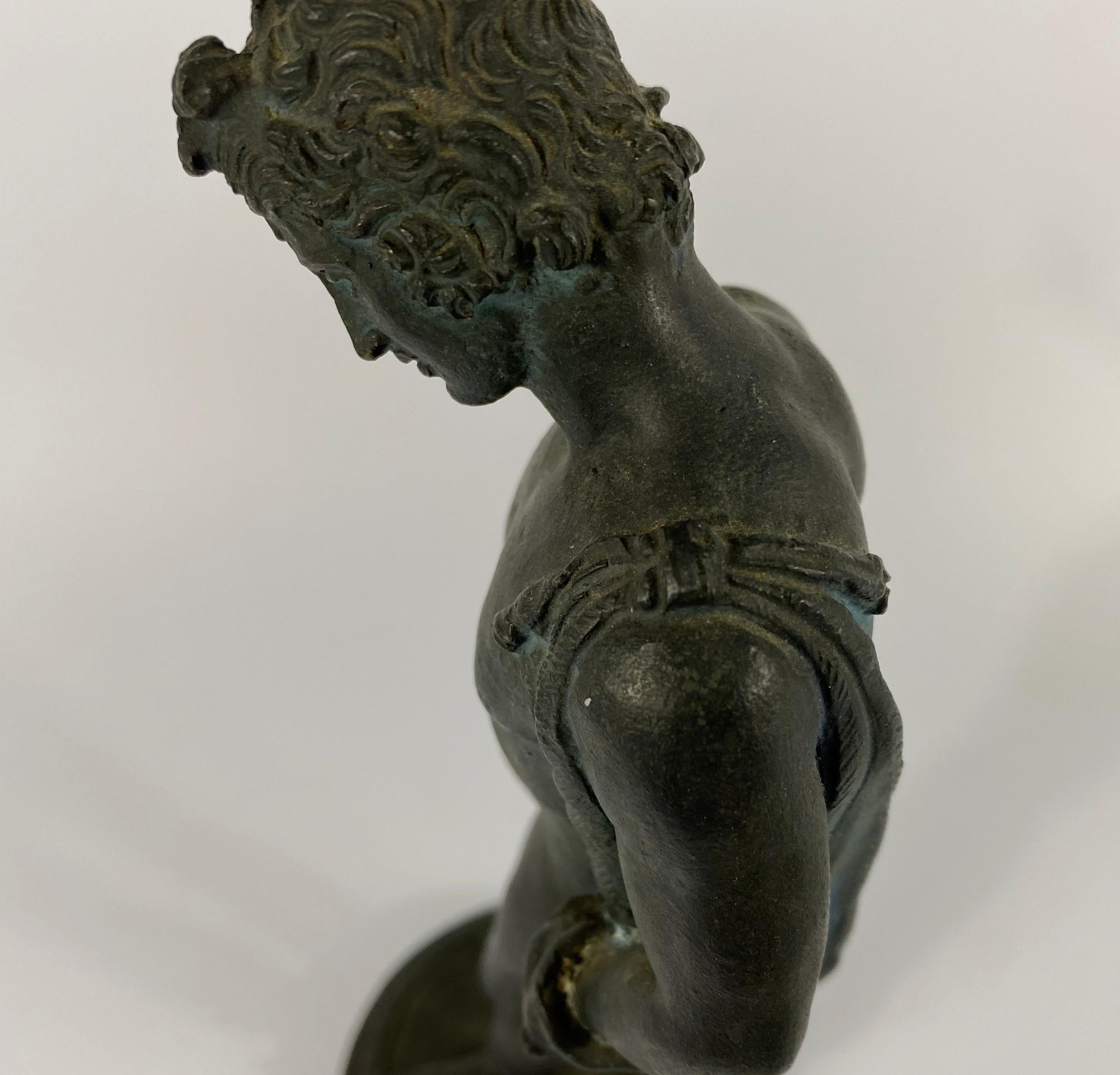Italian ‘Grand Tour’ Bronze, Narcissus, circa 1870 5