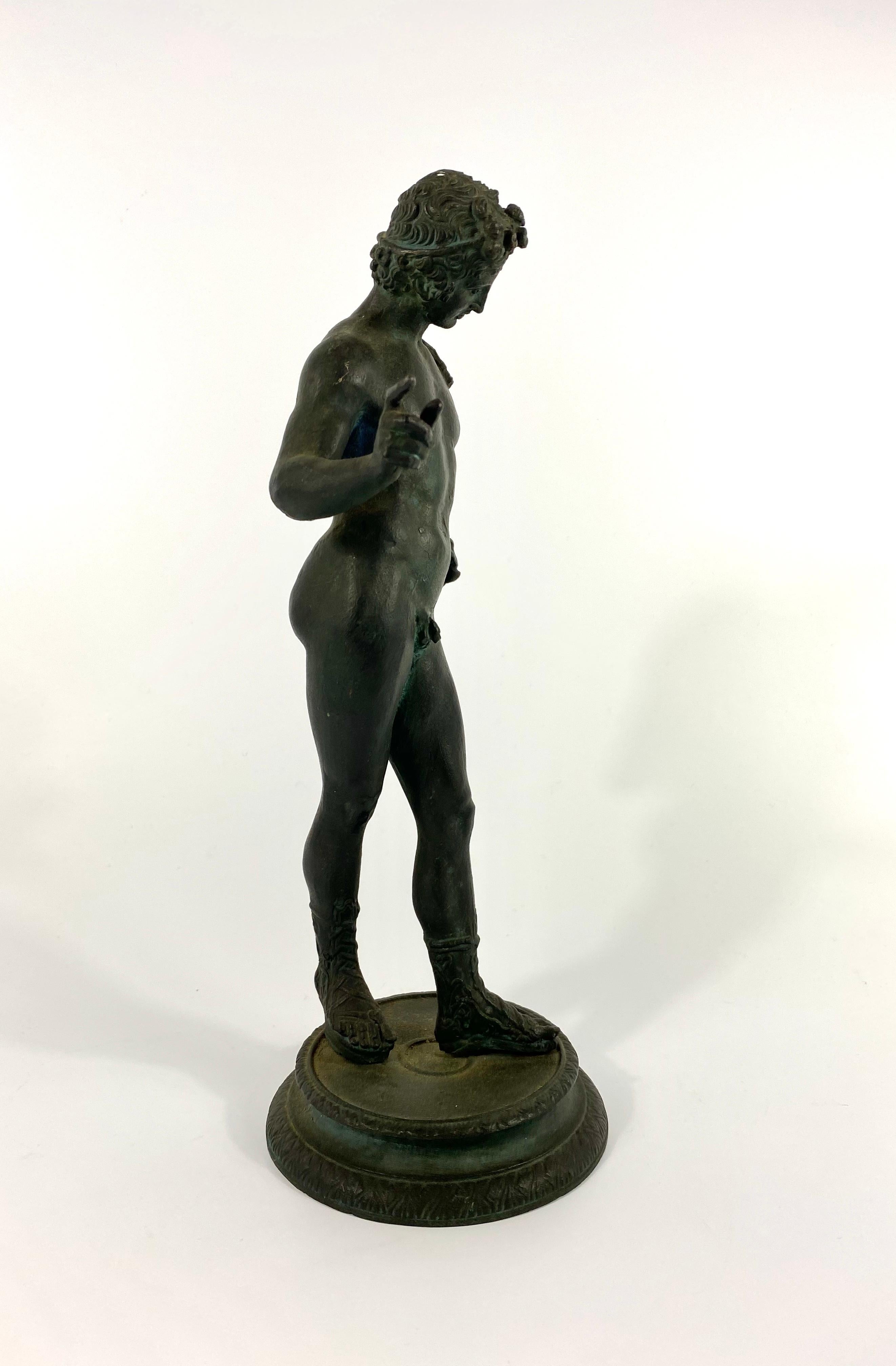 Cast Italian ‘Grand Tour’ Bronze, Narcissus, circa 1870