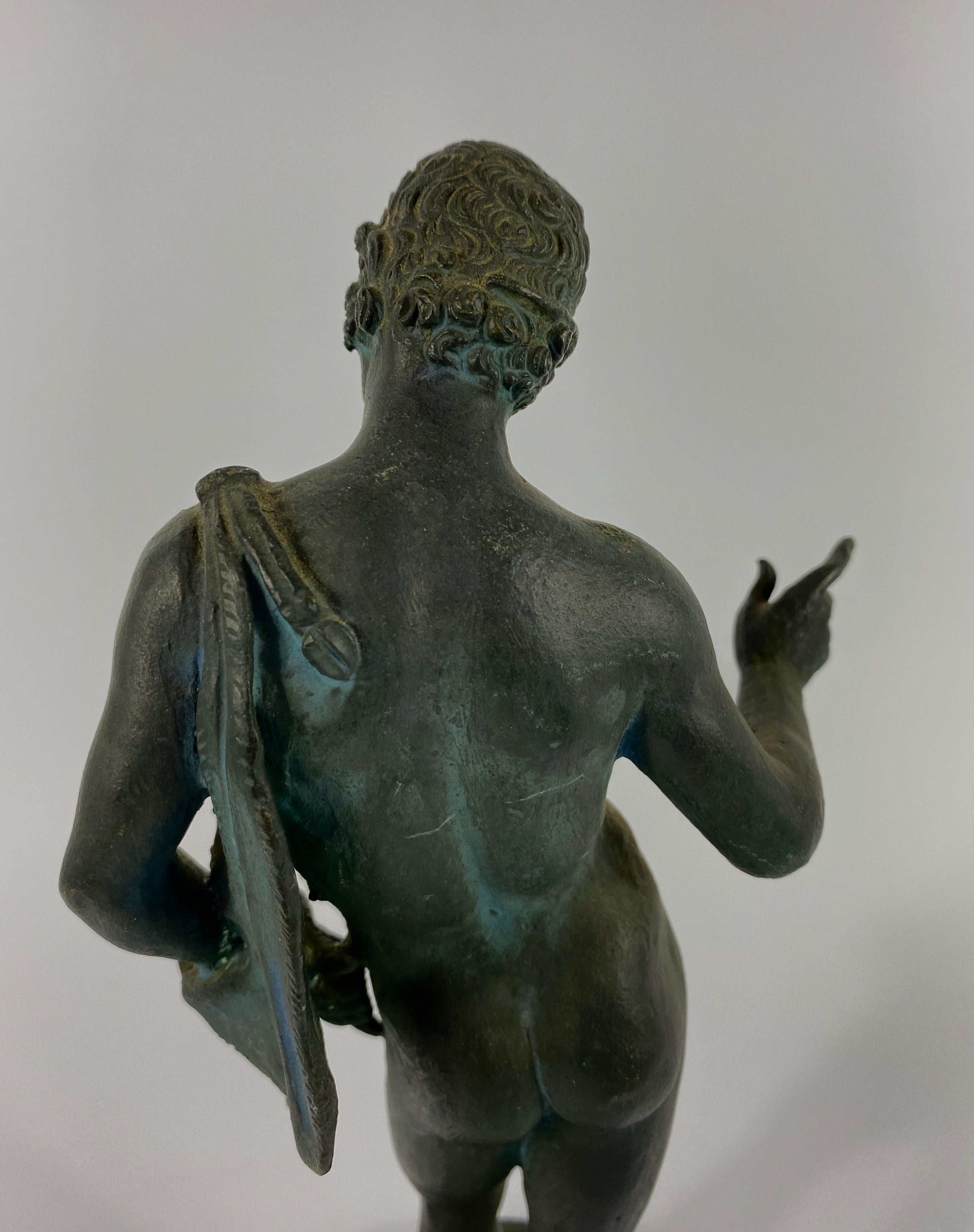 Italian ‘Grand Tour’ Bronze, Narcissus, circa 1870 In Good Condition In Gargrave, North Yorkshire